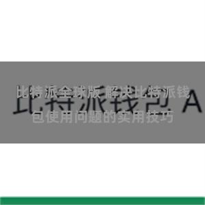 比特派全球版 解决比特派钱包使用问题的实用技巧