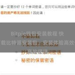 Bitpie钱包安装教程 快速下载比特派安装包，安装体验高效便捷