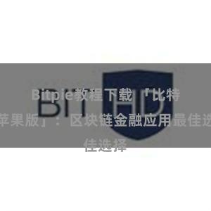 Bitpie教程下载 「比特派苹果版」：区块链金融应用最佳选择