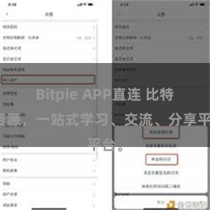 Bitpie APP直连 比特派资源，一站式学习、交流、分享平台。